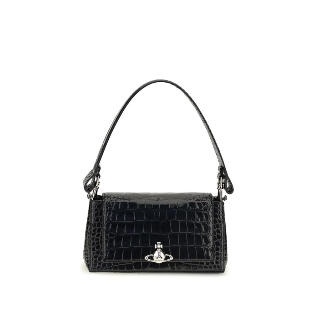 Vivienne Westwood Women Hazel Medium Croc-Effect Shoulder Bag